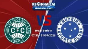 Soi Kèo Coritiba vs Cruzeiro 07h30 31/07 - Brazil Serie A