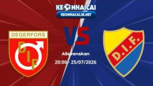 Soi Kèo Degerfors vs Djurgarden 20h00 25/07/2026 - Allsvenskan