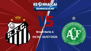Soi Kèo Santos vs Chapecoense 04h30 26/07/2026 - Brazil Serie A